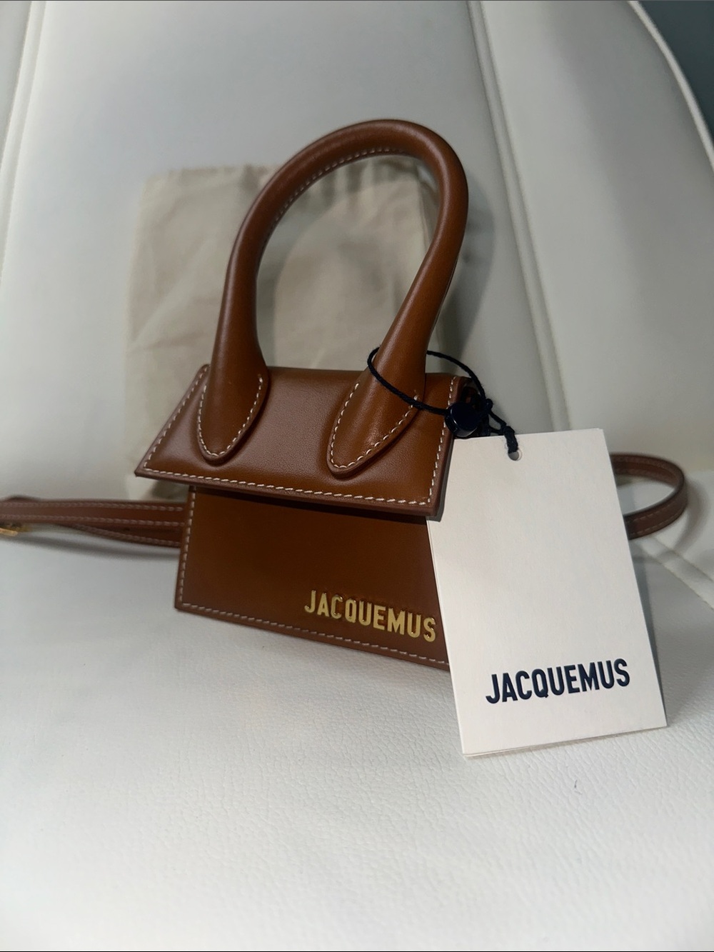 Jacquemus tan Le Chiquito mini top-handle bag
